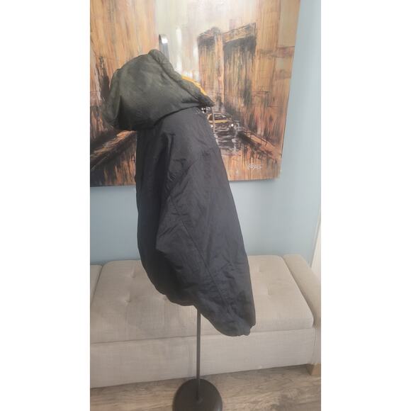 Vintage Aberdeen Reversible Bomber Jacket M Black/Gold Quilted 80s 90s... - Picture 4 of 10